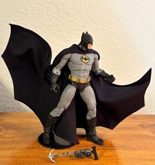 Custom Batman Cloth Wired Cape Reborn 1:10 Mcfarlane Dc Multiverse NOT fIGURE