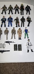33 Vintage Lanard The Corps, Chap Mei. GI Joe Action Figures w/Parts (Read)