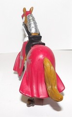 Simba Medieval Kingdoms Horses Lot of 2 Red/Silver & Black/Purple USED