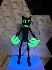 Trevor Henderson Cartoon Cat – Articulated Glow in the dark
