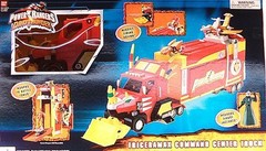 Power Rangers Dino Thunder Triceramax Command Center Truck Mesagog Space Alien