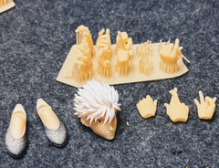 1/12 Custom Hands + shoes + head sculpt For 6” Jujutsu Kaisen Satoru Gojo set