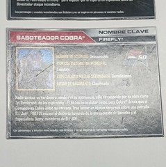 Lot of 3 GI JOE File Cards – Bazooka Firefly Dusty Portuguese Spanish 50th Anniv