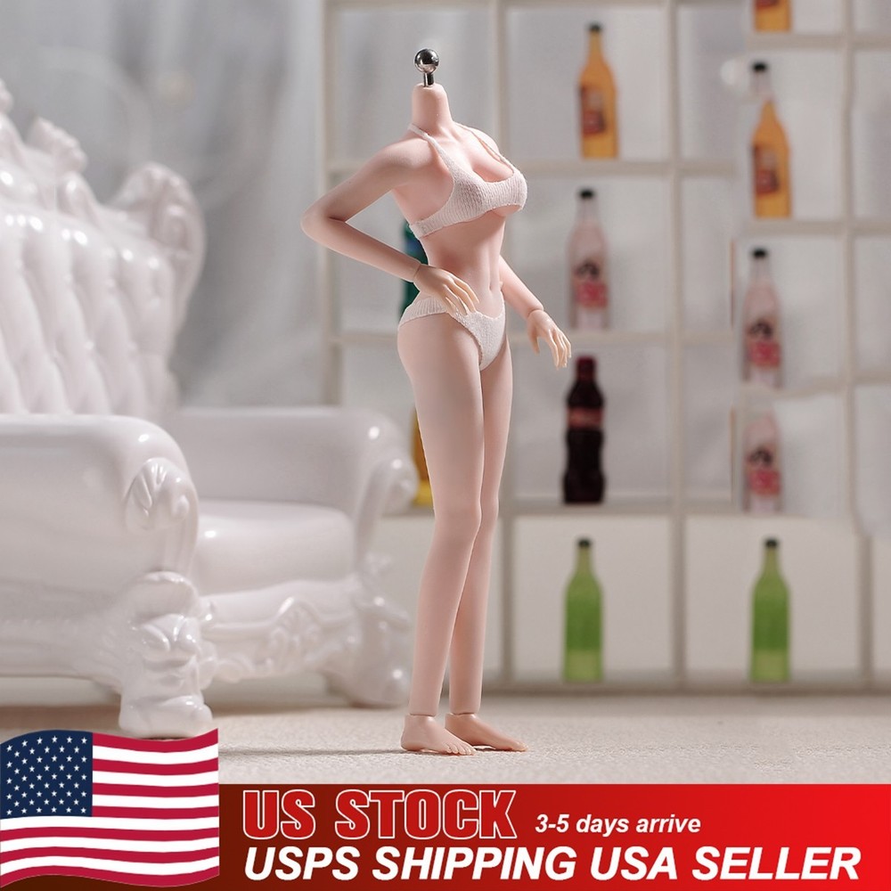 ANT T305B 1/12 Pale Skin Flexible Silicone Female Action Figure Body Model Toys