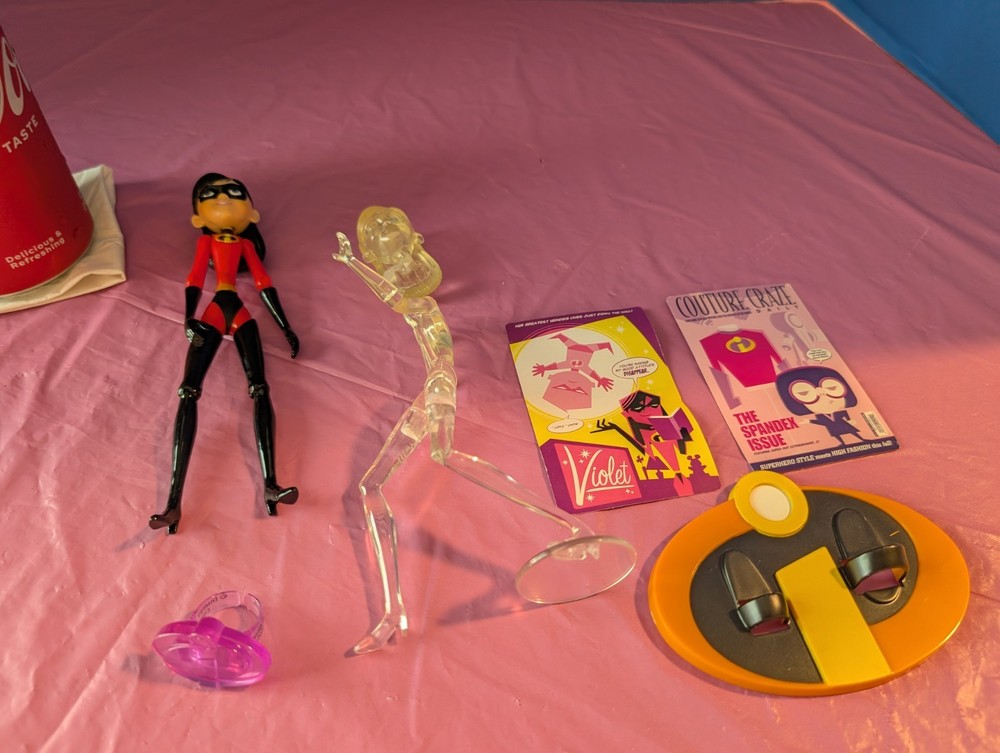 Disney Store Parks 2004 figure Pixar The Incredibles Violet Complete * Read Desc