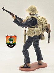 VIETNAM Viet Cong Rifleman w/ Gear -Marauder GR 1:18 Scale 4″ GI Joe Type Figure
