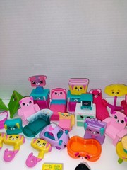 Shopkins 90 Piece Lot Mini Brands & 37 Piece Furniture Moose Enterprise