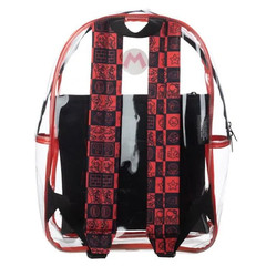 Super Mario Transparent Backpack Clear 16″ School Bag