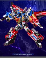 Metal Cardbot W Blaion Fire Engine Truck Transforming Robot Action Figure