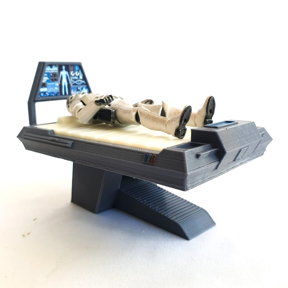 Custom Medical Bed Table #3 for 3.75 Inch 1:18 figures Sci-fi Diorama