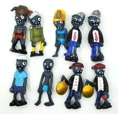 Plants vs Zombies PVC Figures 2-3″ PVC Toys Cake Topper Vinyl 9-2 doubles Lot
