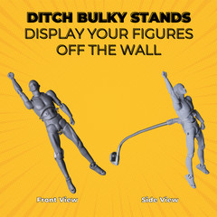 Action Figure Stand Wall Display | Flying Action Figure Display | Adjustable Arm