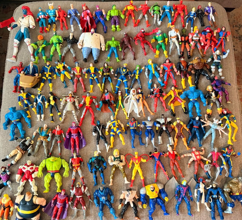 Vintage Assorted ACTION FIGURES LOT Marvel – 94 figures!!! – X-MEN
