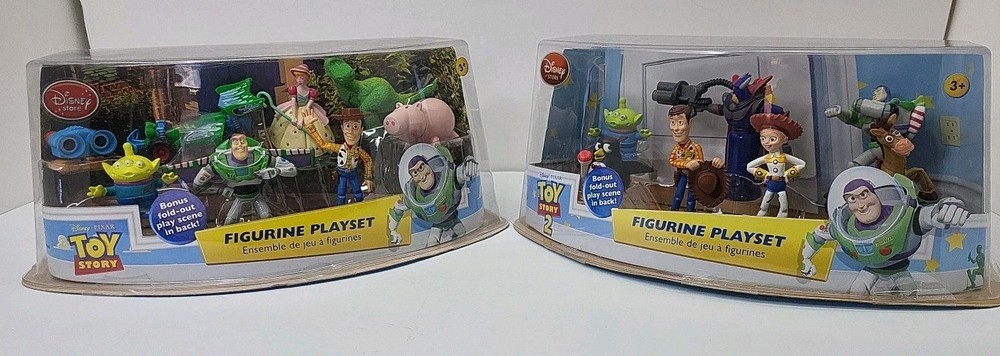 RARE Disney Store Exclusive TOY STORY 1 &2 Figurine Play Set Lot Pixar