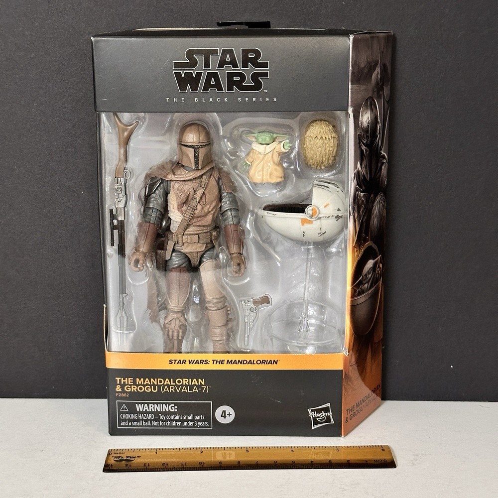 Star Wars 6″ Black Series THE MANDALORIAN and GROGU (Arvala-7) – MAN 14 – NIB