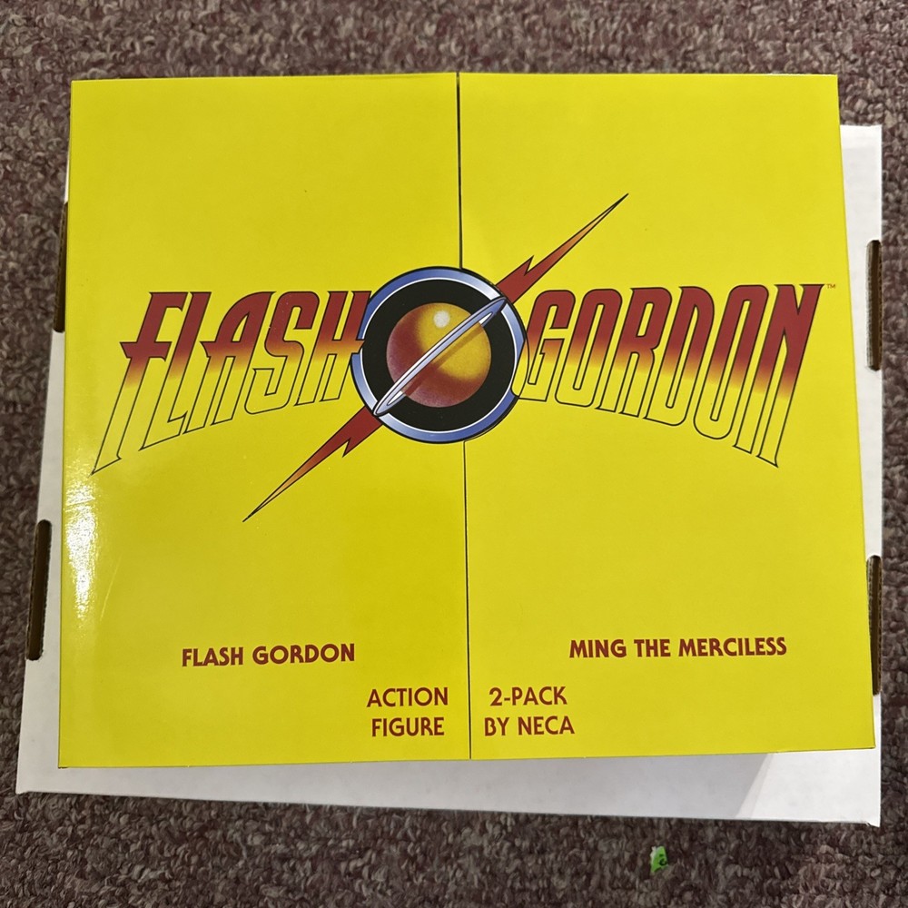 NECA Flash Gordon Ming The Merciless 7″ Figure 2 pack NEW Sealed
