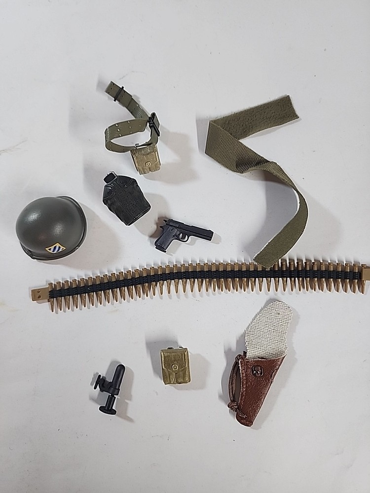 VTG GI Joe Lot 12″ Inch Doll Accessories Weapon GUN Helmet Medical Kit TOY #2