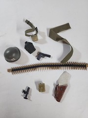 VTG GI Joe Lot 12″ Inch Doll Accessories Weapon GUN Helmet Medical Kit TOY #2