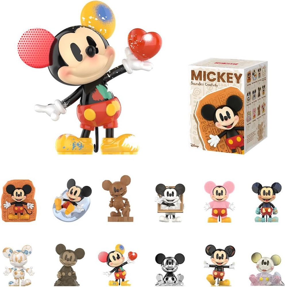 Disney Mickey Boundless Creativity Series Blind Box Figures, Collectible Toys Ho