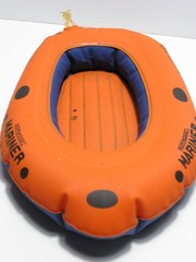 Vintage 1960’s Kenner Norwood Mariner Inflatable Raft for Action Figures 240M