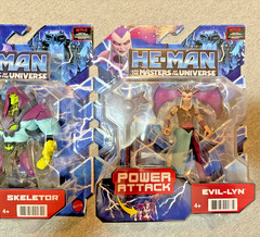 Mattel He-man Power Attack SKELETOR & EVIL-LYN Netflix NIP Master of theUniverse