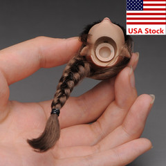 1/6 Female Suntan Head Sculpt Brown Braid Girl Carved For 12″TBL Action Figure