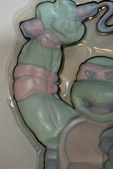 TMNT Wall Bubble Ninja Turtle Fight 1990 Mirage (Mike, Leo Raph, and Don) B6