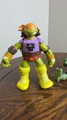 TMNT Ninja Turtles Action Figures Set – WWE Mash-Up + Classic (4 pcs, Playmates)