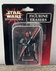 Lot of 5 STAR WARS Episode 1 Figurine Eraser Darth Maul R2 Anakin Sebulba NOS