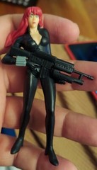 2012 Monogram Marvel Black Widow PVC Figure – as is – missing base C157