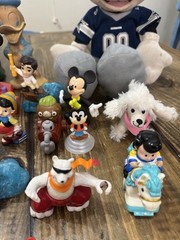 Toy Lot 30pcs Mixed Cartoon Disney Fast Food PVC Plastic Retro Used Vintage