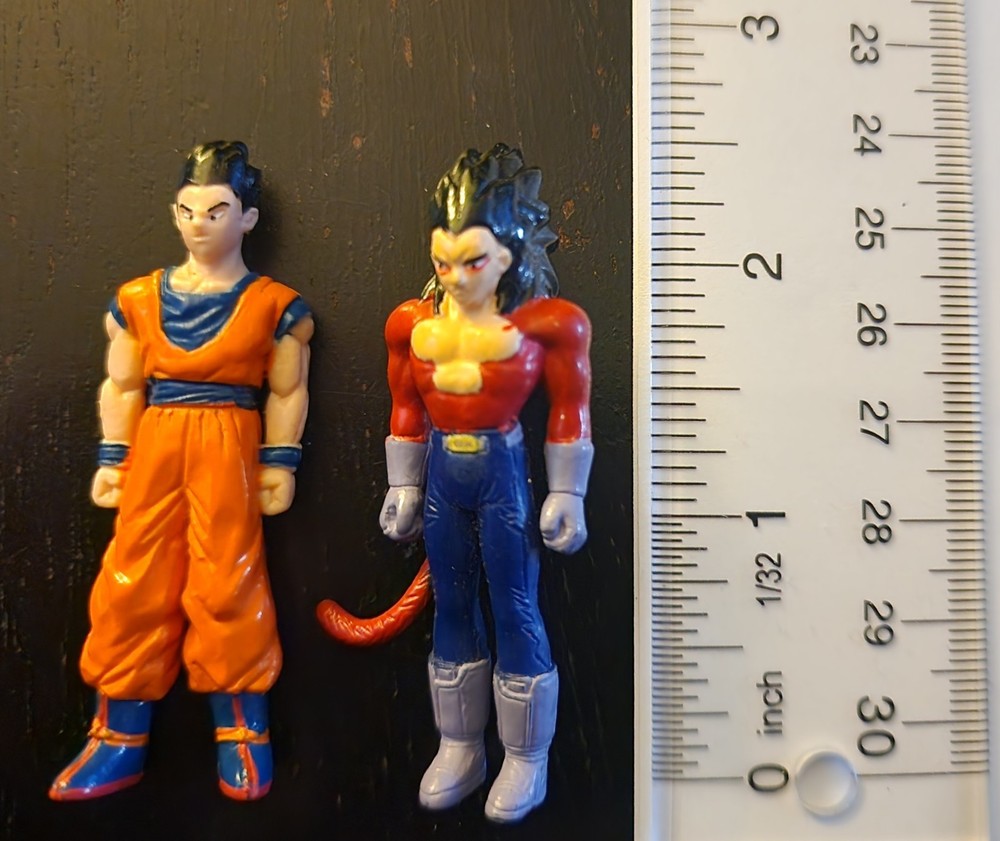 Dragon Ball GT DBZ Mini Figures Panini BS/STA 1996 SS4 Vegeta & Gohan RARE