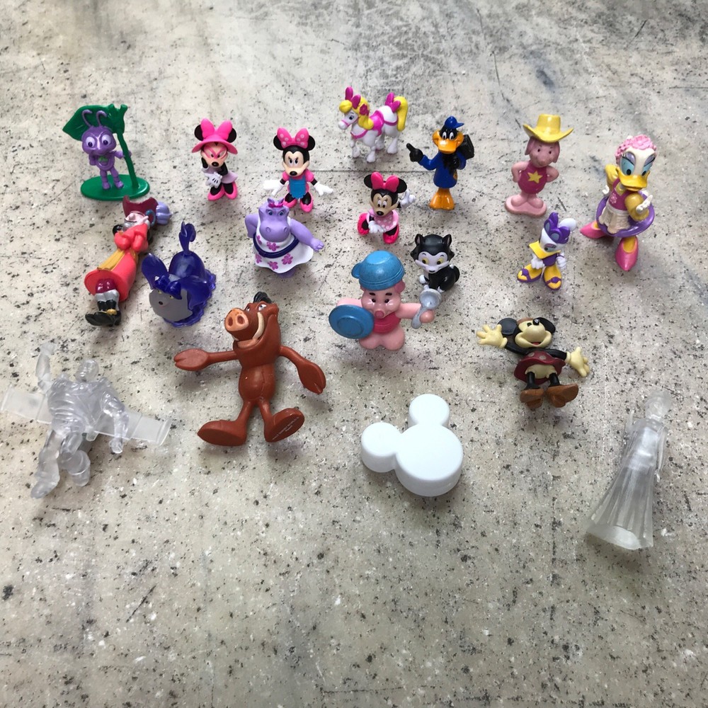 Disney Figure Toy Lot – Nice Variety PVC Cake Toppers Vintage & Modern Fast Ship