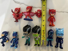 PJ Masks Toys Lot Of 10 Action Figure Varies In Size Up To 4” Tall