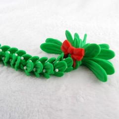 Mistletoe Dragon – 3D Printed Articulated Holiday Toy – Cute Christmas Gift Idea