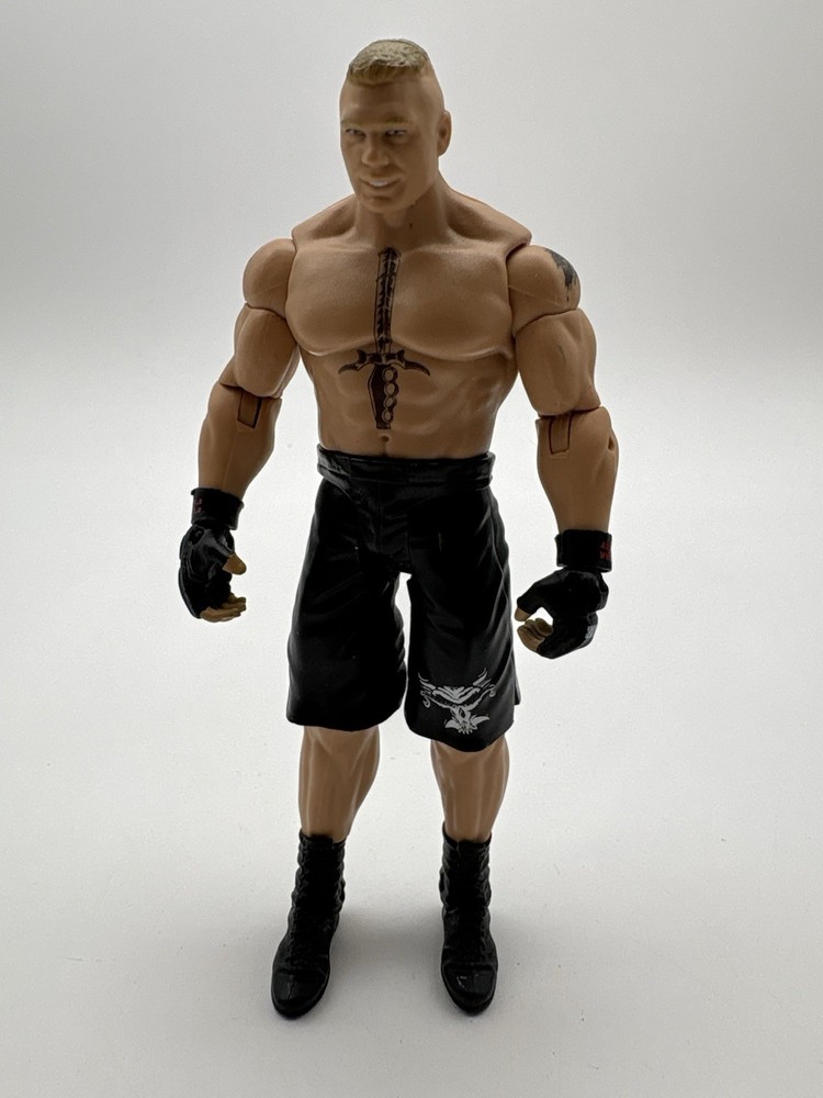 WWE Mattel Elite Brock Lesnar 2012 Action Figure Loose Sword Tattoo Black Shorts