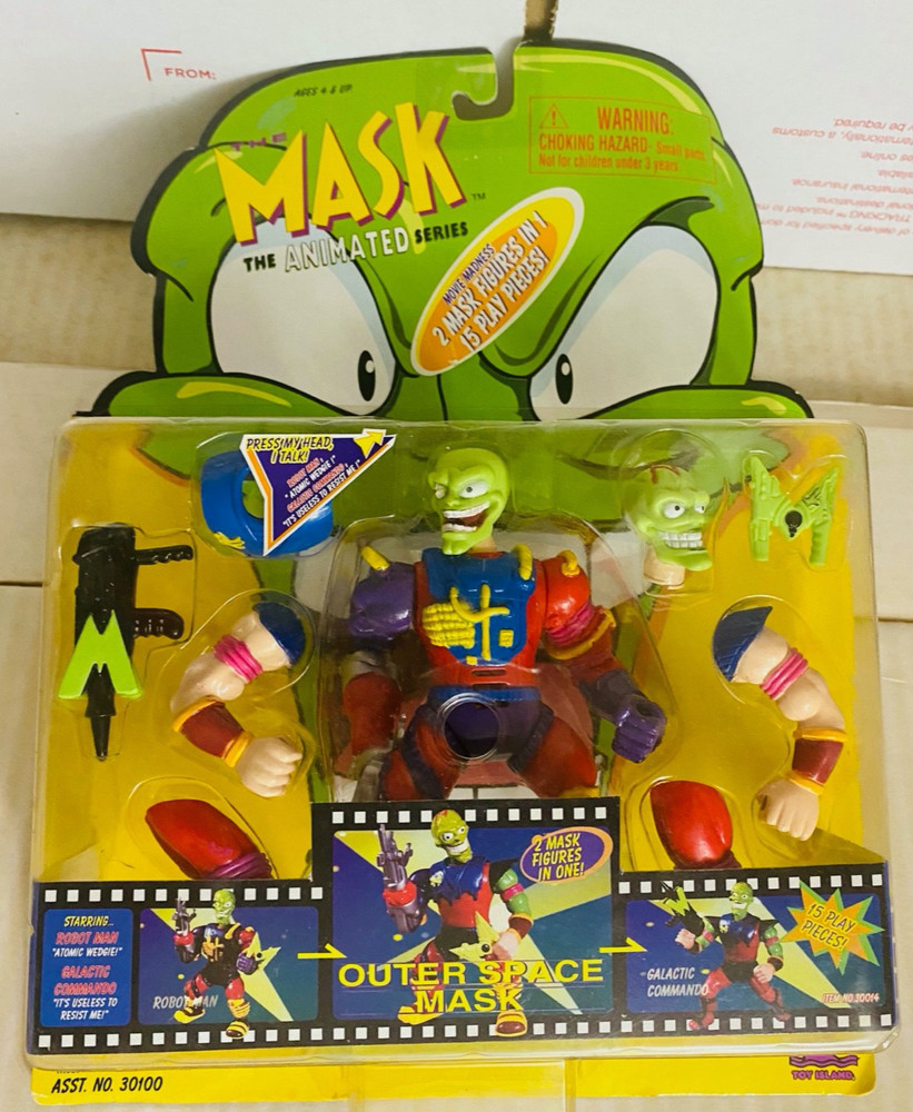 Vintage 1997 Toy Island MASK The Animated Series Deluxe outer space Mask