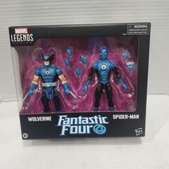 Hasbro Marvel Legends Wolverine Spider-Man Fantastic Four Suit 6-inch 2-Pack Blu