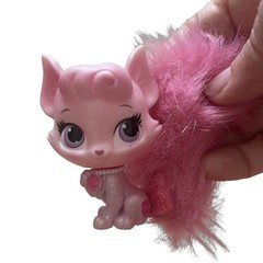 Disney Princess Aurora Palace Pets Glitzy Glitter Kitty Beauty Pink Figure 3”