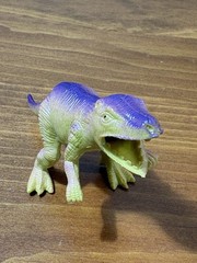 Vintage Mini Dinosaur Figures Hard Plastic Rubber Toys Lot Of 6 Clean.