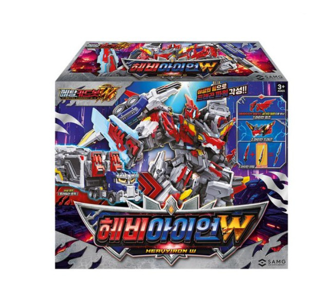 Metal Cardbot W HEAVYIRON W Transforming Car Robot Korean Toy 2025