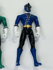 Power Rangers Samurai Blue Red & Green Rangers Action Figures 2011