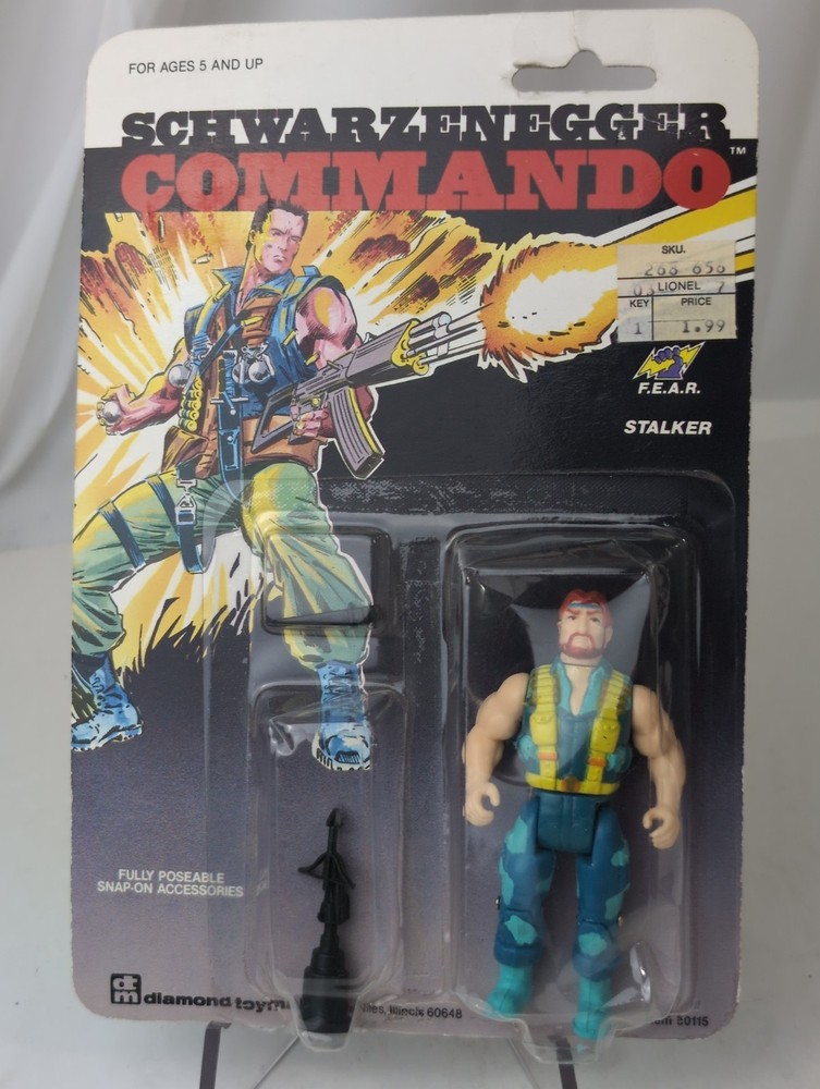 SCHWARZENEGGER COMMANDO- STALKER Action Figure #50115-1985 Diamond Toymakers