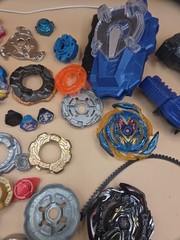 TAKARA TOMY Beyblade Lot Plastic And Metal Parts And Complete Mix Match