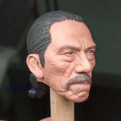 1:6 Male Danny Trejo PVC Head Sculpt Carved For 12″HT Action Figure Body Toys