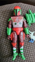 STAR WARS BLACK SERIES MANDALORIAN WARRIOR 6” FIGURE HOLIDAY EDITION EUC C80