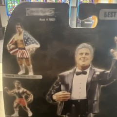 2007 Jakks Pacific Rocky Balboa Michael Buffer Ring Announcer Action Figure NIB
