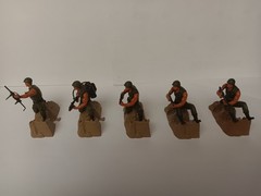 1974 Mattel heroes in Action Soldiers: 6-10