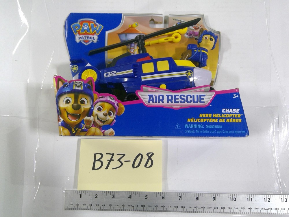 PAW Patrol Air Rescue Chase Hero Helicopter Figure Spin Master Carded Toy New