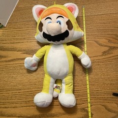 Super Mario 3D World Cat Suit Mario Giant Plush 24″ Licensed Nintendo